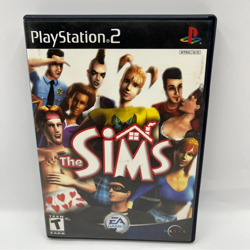 The Sims Video Game (Sony Playstation 2) Complete With Manual